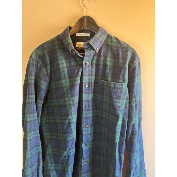 L.L. Bean Plaid Flannel‎ Shirt - Mens Medium - Picture 2 of 7